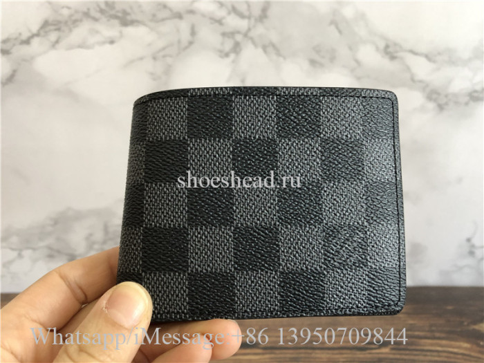 Original Louis Vuitton Damier Graphite Slender ID Wallet N64002