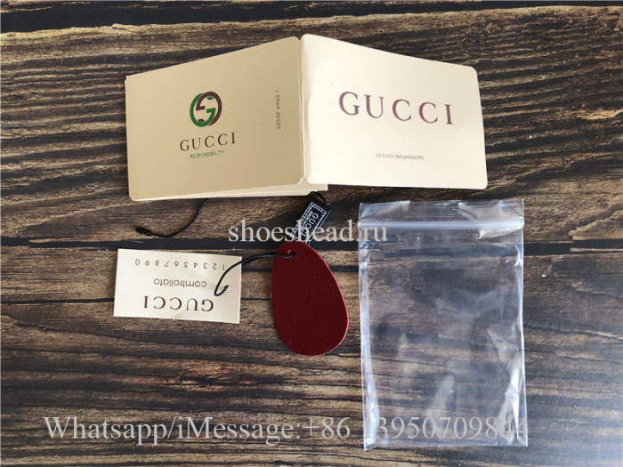 Original Gucci 1955 Horsebit GG Supreme Red Shoulder Bag