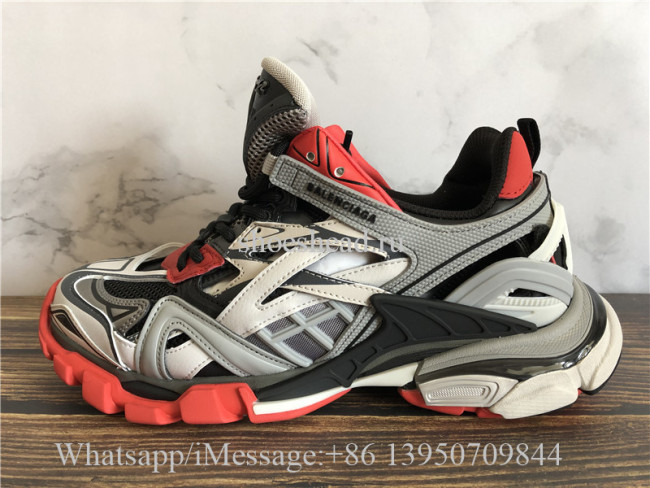 Balenciaga Track 2.0 Trainer Grey Black Red