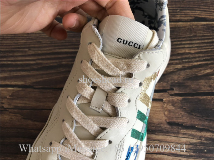 Gucci Rhyton Vintage Trainer Sneaker Multicolor Web Signature