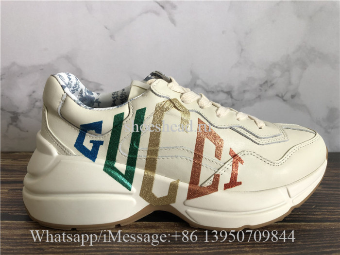 Gucci Rhyton Vintage Trainer Sneaker Multicolor Web Signature