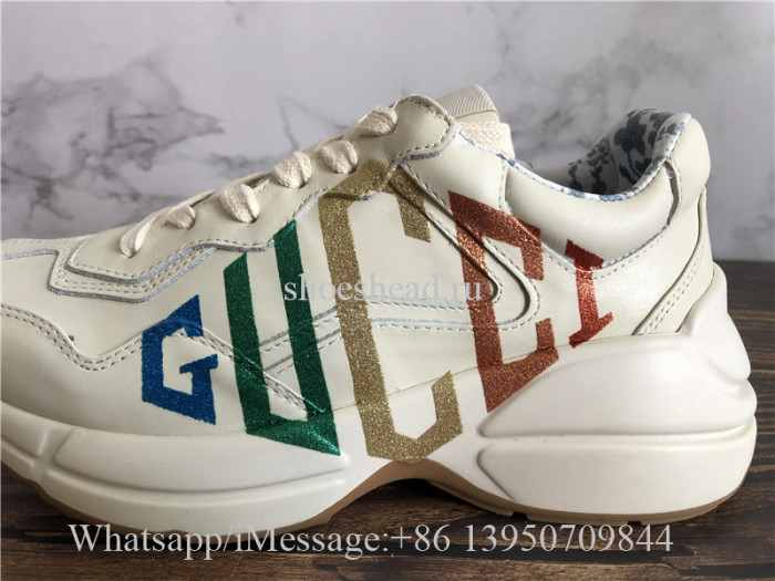 Gucci Rhyton Vintage Trainer Sneaker Multicolor Web Signature
