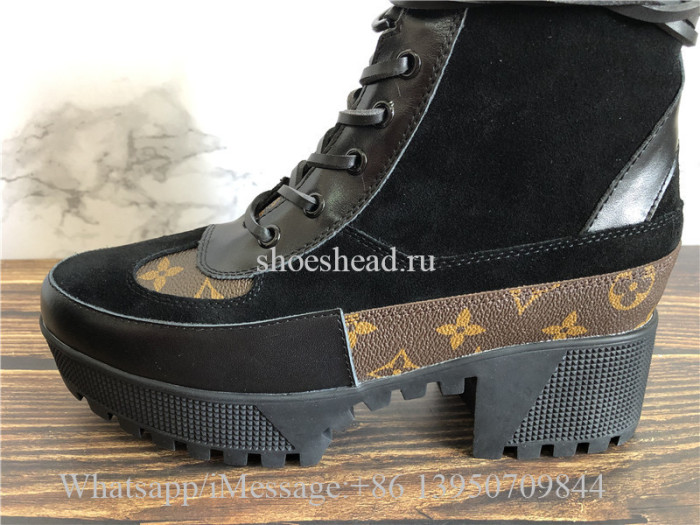 Super Quality Louis Vuitton LV Laureate Platform Desert Boot Black