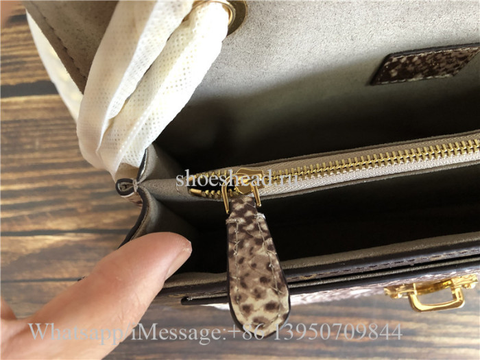 Original Quality Louis Vuitton Monogram Python leather Victoire Chain Bag N92961