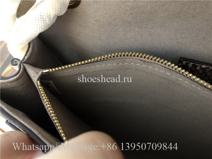 Original Quality Louis Vuitton Monogram Python leather Victoire Chain Bag N92961