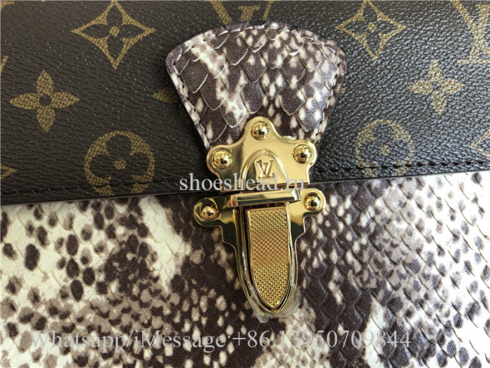 Original Quality Louis Vuitton Monogram Python leather Victoire Chain Bag N92961
