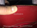 Original Balenciaga Ville Top Handle XXS Calfskin Bag Red