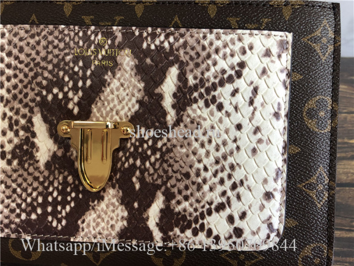 Original Quality Louis Vuitton Monogram Python leather Victoire Chain Bag N92961
