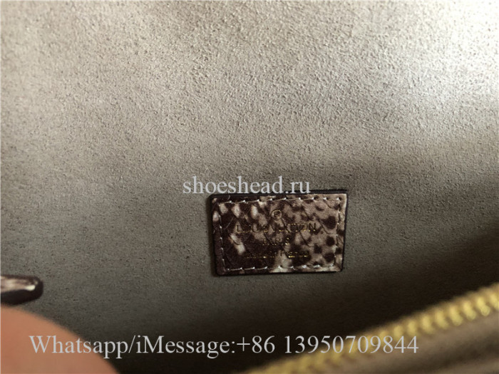 Original Quality Louis Vuitton Monogram Python leather Victoire Chain Bag N92961