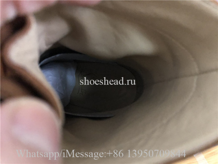 Christian Louboutin French Tutu 85 Suede Ankle Boots Tan