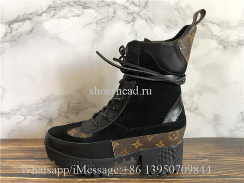 Super Quality Louis Vuitton LV Laureate Platform Desert Boot Black