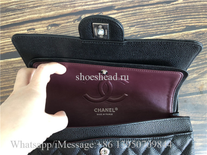 Original Quality Chanel Jumbo Caviar Double Flap Bag 25cm