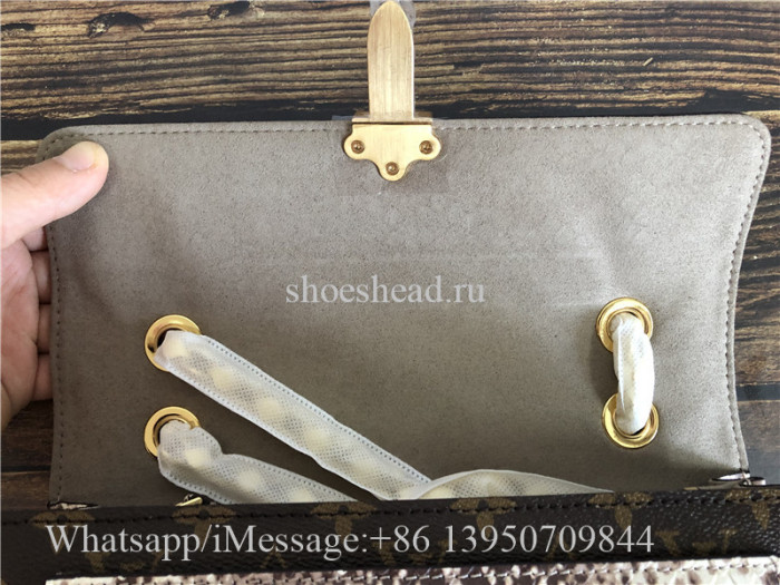 Original Quality Louis Vuitton Monogram Python leather Victoire Chain Bag N92961