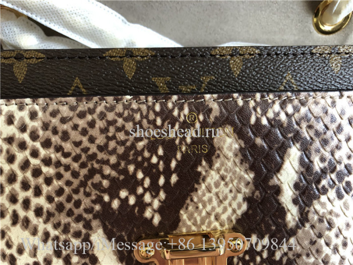 Original Quality Louis Vuitton Monogram Python leather Victoire Chain Bag N92961