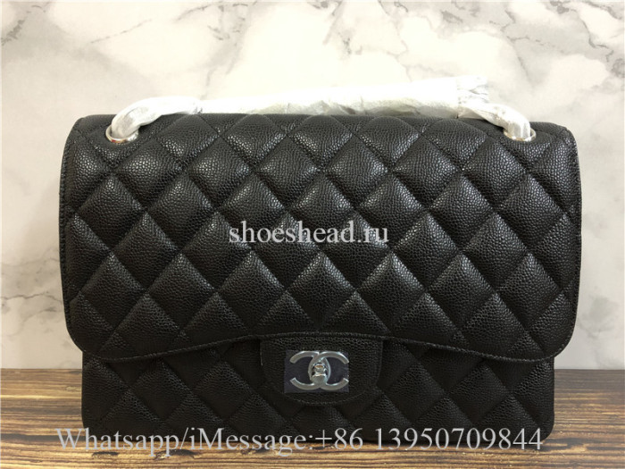 Original Quality Chanel Jumbo Caviar Double Flap Bag 30cm