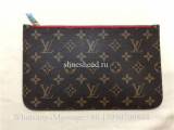 Original Louis Vuitton Neverfull Tote Pochette Clutch Neo GM Brown Monogram Canvas Shoulder Bag