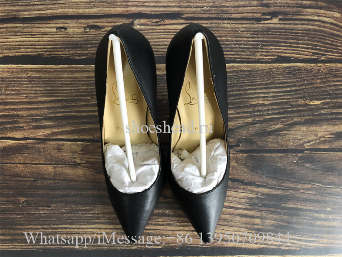 Christian Louboutin so Kate 120mm Black Patent Leather Pump Heels