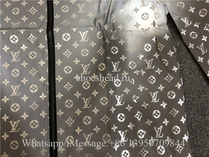 Louis Vuitton Fluorescent 3M Reflective Windbreaker Jacket Sliver
