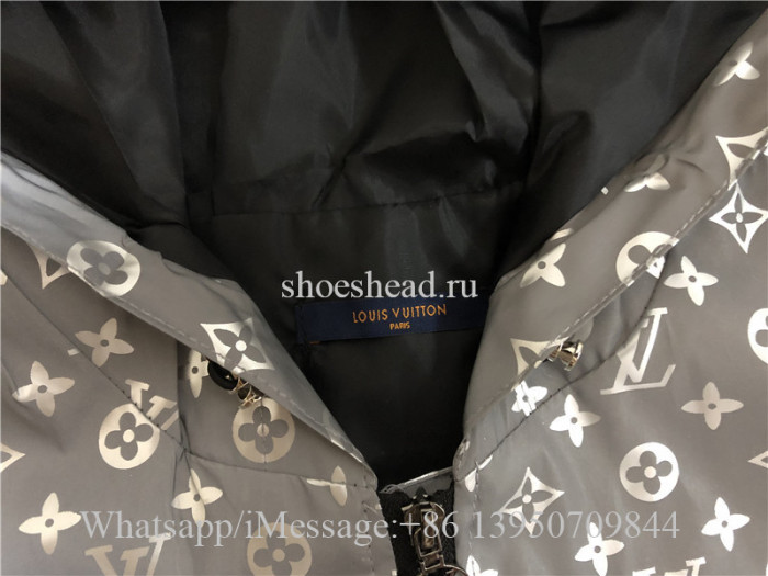 Louis Vuitton Fluorescent 3M Reflective Windbreaker Jacket Sliver