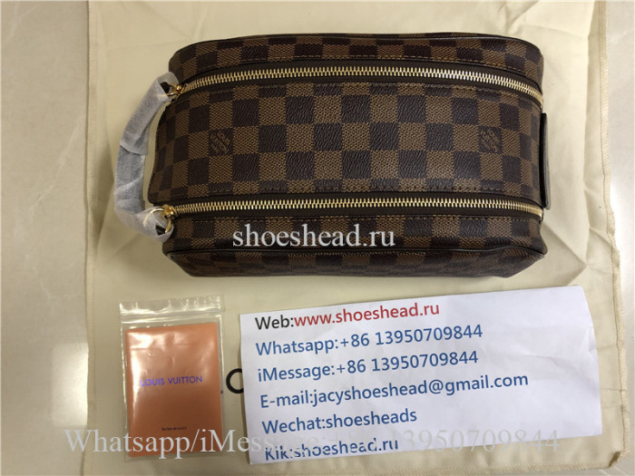 Original Louis Vuitton Damier Ebene Canvas Toiletry Bag