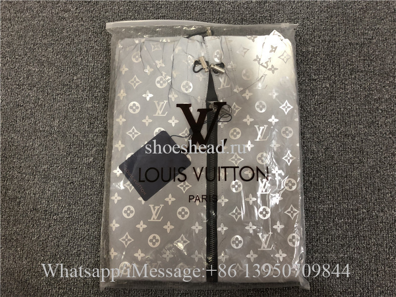 Louis Vuitton Fluorescent 3M Reflective Windbreaker Jacket Sliver