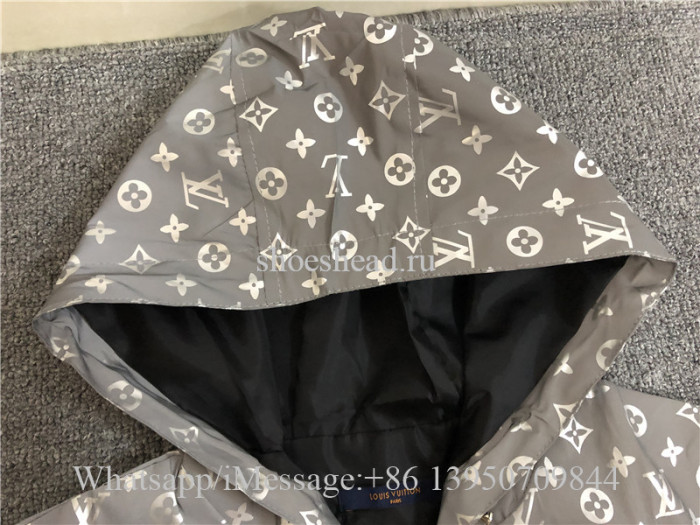 Louis Vuitton Fluorescent 3M Reflective Windbreaker Jacket Sliver