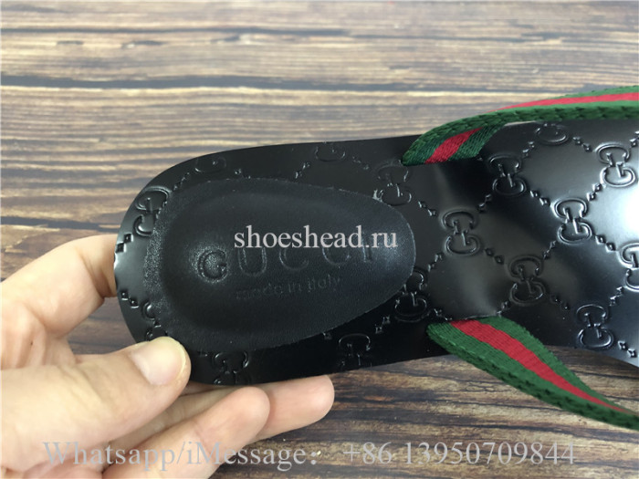 Gucci Web GG Thong Sandal Slipper