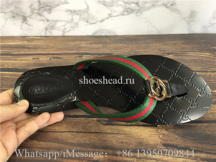 Gucci Web GG Thong Sandal Slipper