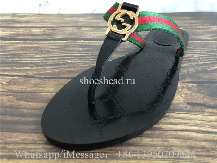 Gucci Web GG Thong Sandal Slipper