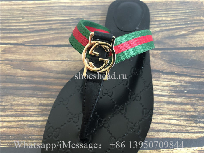 Gucci Web GG Thong Sandal Slipper