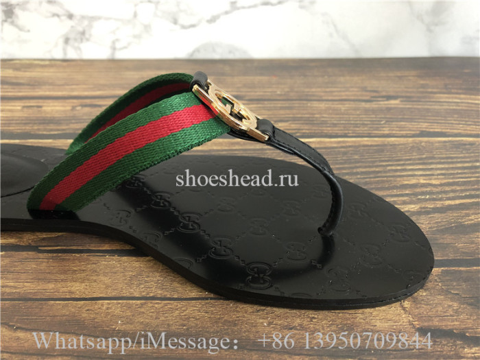 Gucci Web GG Thong Sandal Slipper