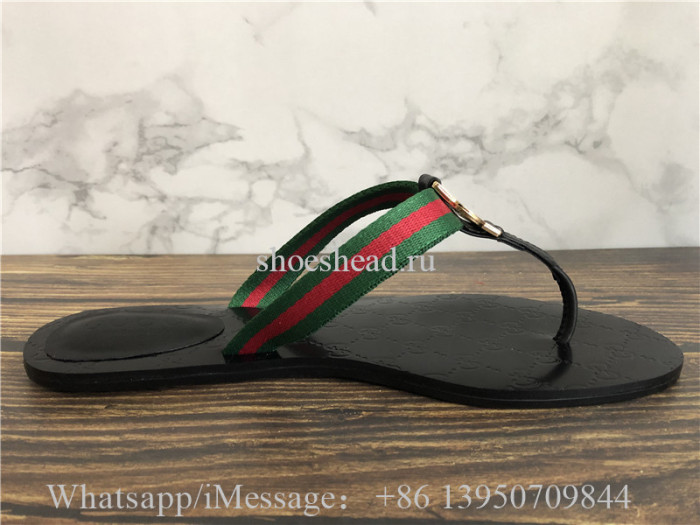 Gucci Web GG Thong Sandal Slipper