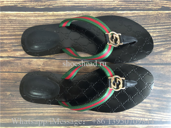 Gucci Web GG Thong Sandal Slipper