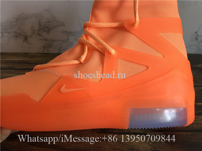 Update Version Nike Air Fear Of God 1 Orange Pulse