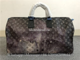 Original Louis Vuitton Keepall Bandouliere Monogram Galaxy 50 Black Multicolor