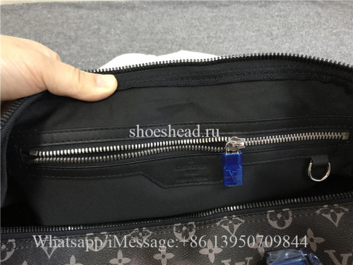 Original Louis Vuitton Keepall Bandouliere Monogram Galaxy 50 Black Multicolor