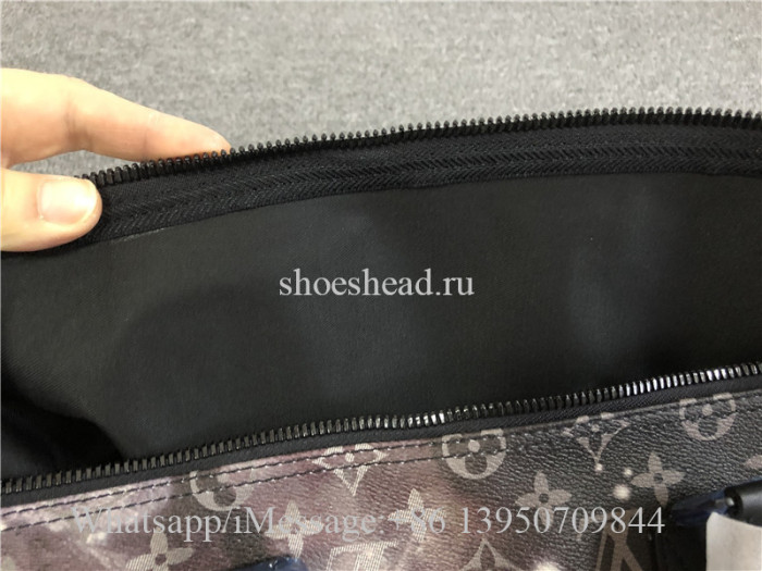 Original Louis Vuitton Keepall Bandouliere Monogram Galaxy 50 Black Multicolor