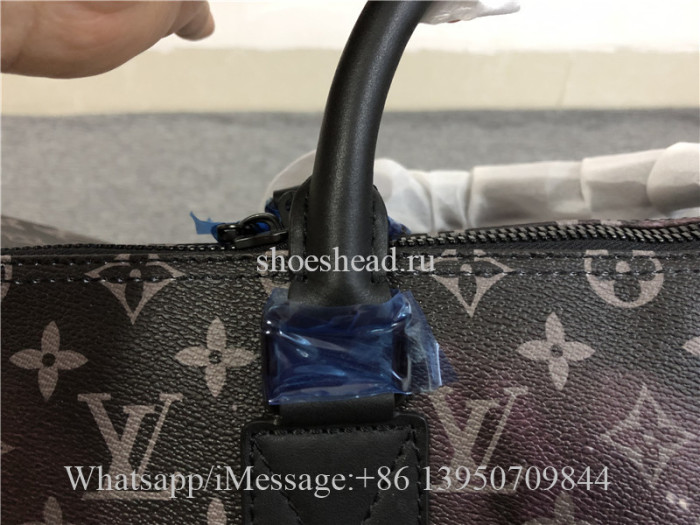 Original Louis Vuitton Keepall Bandouliere Monogram Galaxy 50 Black Multicolor