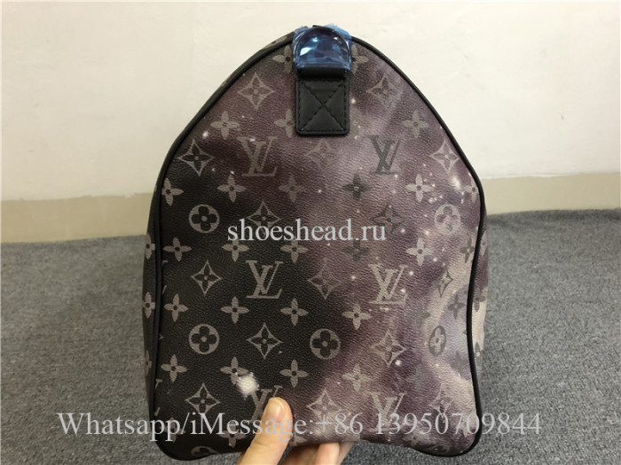 Original Louis Vuitton Keepall Bandouliere Monogram Galaxy 50 Black Multicolor
