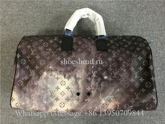 Original Louis Vuitton Keepall Bandouliere Monogram Galaxy 50 Black Multicolor