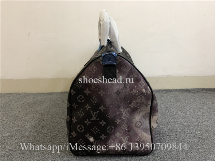 Original Louis Vuitton Keepall Bandouliere Monogram Galaxy 50 Black Multicolor