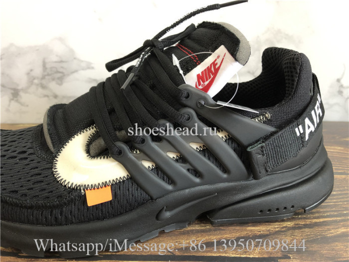Off White x Nike Air Presto All Black 2018