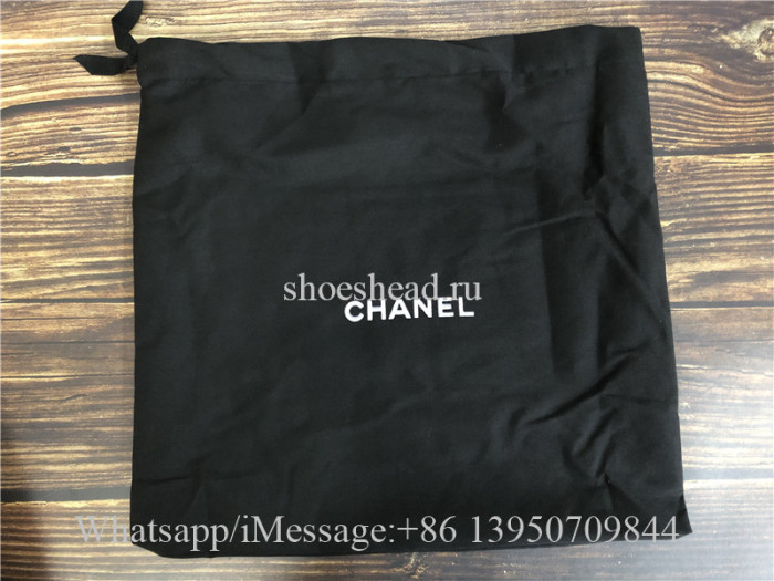 Original Chanel 19 Maxi Flap Bag Tweed Beige & Black