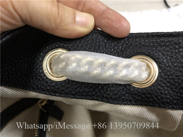 Original Gucci Soho Large Leather Chain Shoulder Handbag