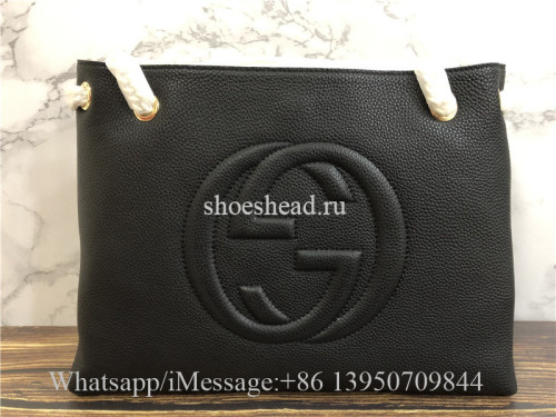 Original Gucci Soho Large Leather Chain Shoulder Handbag