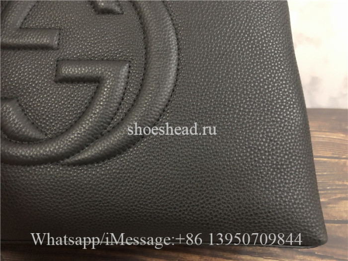 Original Gucci Soho Large Leather Chain Shoulder Handbag