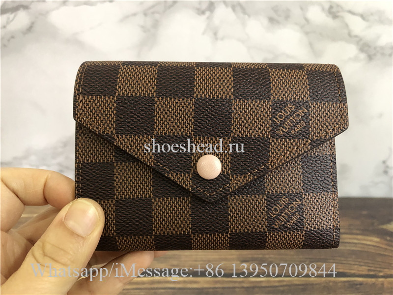Original Louis Vuitton Monogram Victorine Wallet With Pink Inside