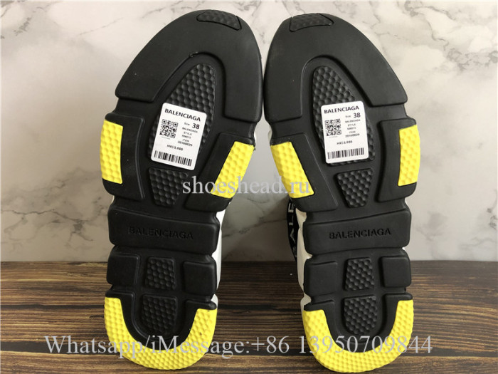 Balenciaga Speed Logo Black White Yellow Trainer