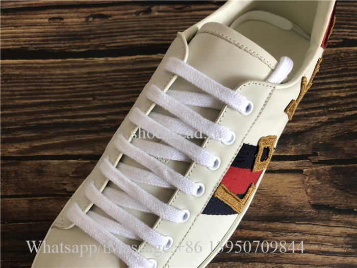 Super Quality Gucci Ace Embroidered Sneaker Loved White