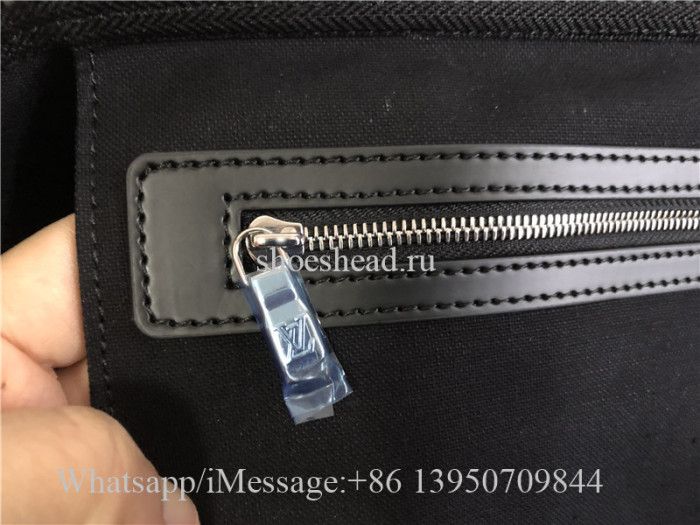 Original Quality Louis Vuitton Black Damier Leather Duffle Travel Bag